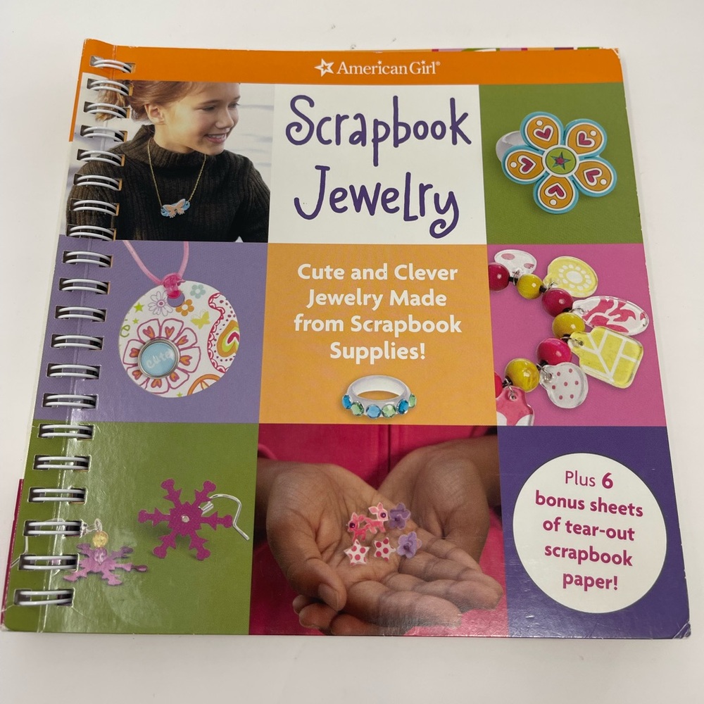 3/$15 AMERICAN GIRL: Scrapbook Jewelry Book